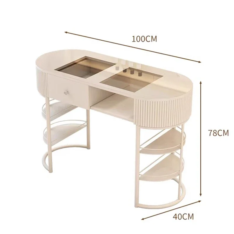 Manicure Table Nail Equipment Dust Collector Professional Aesthetic Furniture Tables Salon Supplies table de manucure nail desk