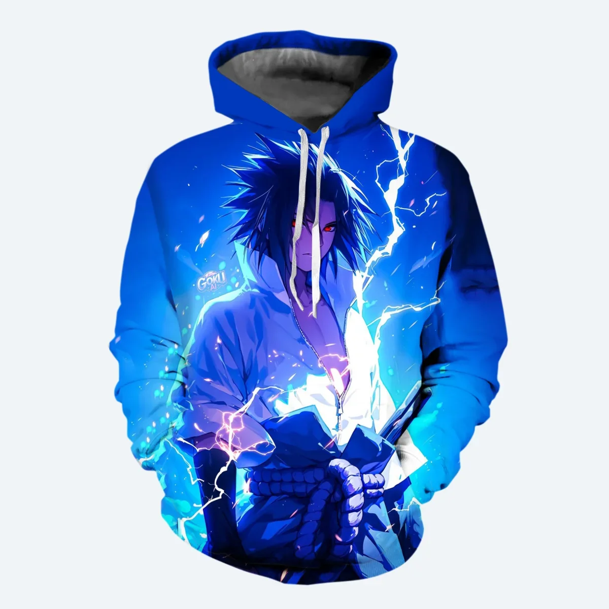 

Autumn and Winter Japanese Anime Men's Hoodie 3D Printed Naruto Sasuke Pattern Sweatshirt Street Style Clothing Casual Pullover