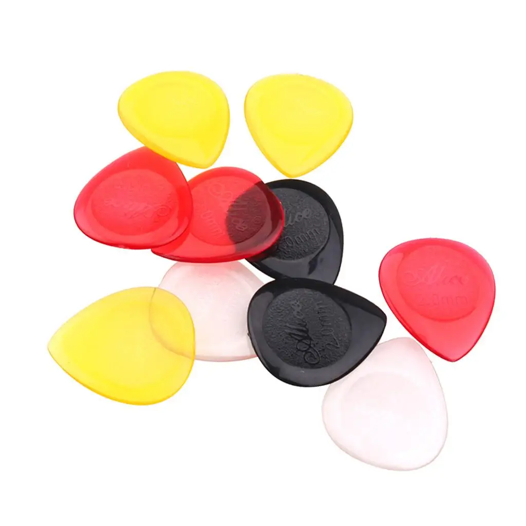 2-6pack 10 Pieces Guitar Pick Plectrum Drop Shape Picks for Guitar Bass