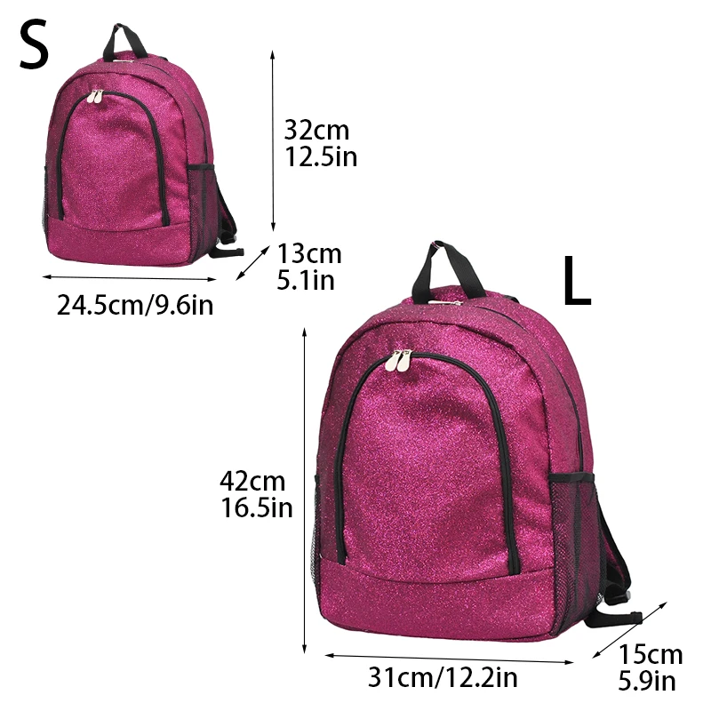 Multi Functional Daily Commuting Grit Glitter Leisure Backpack Travel Backpack Large Capacity Backpack for Students