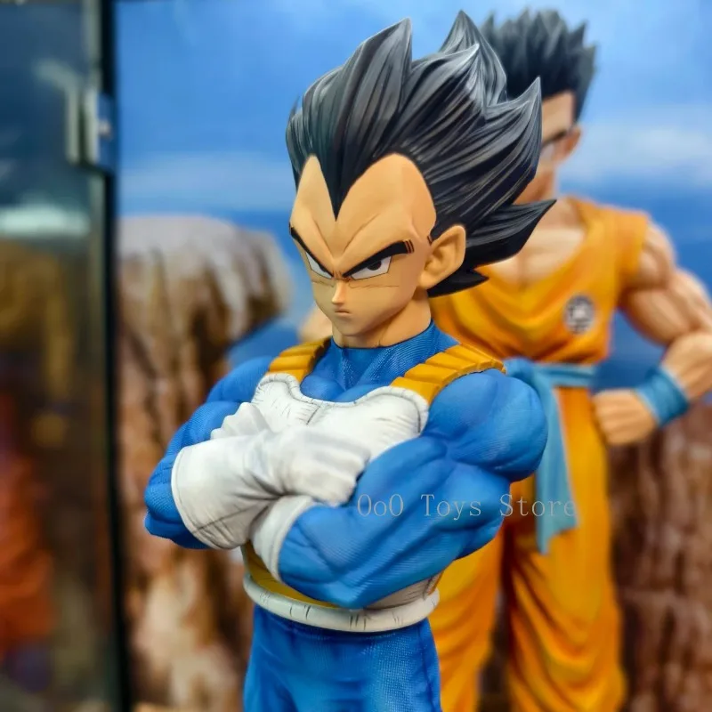 24cm/9.45in Anime Dragon Ball Figures GK Vegeta Action Figures PVC Collection Model Ornament Toys Decoration Doll Gifts