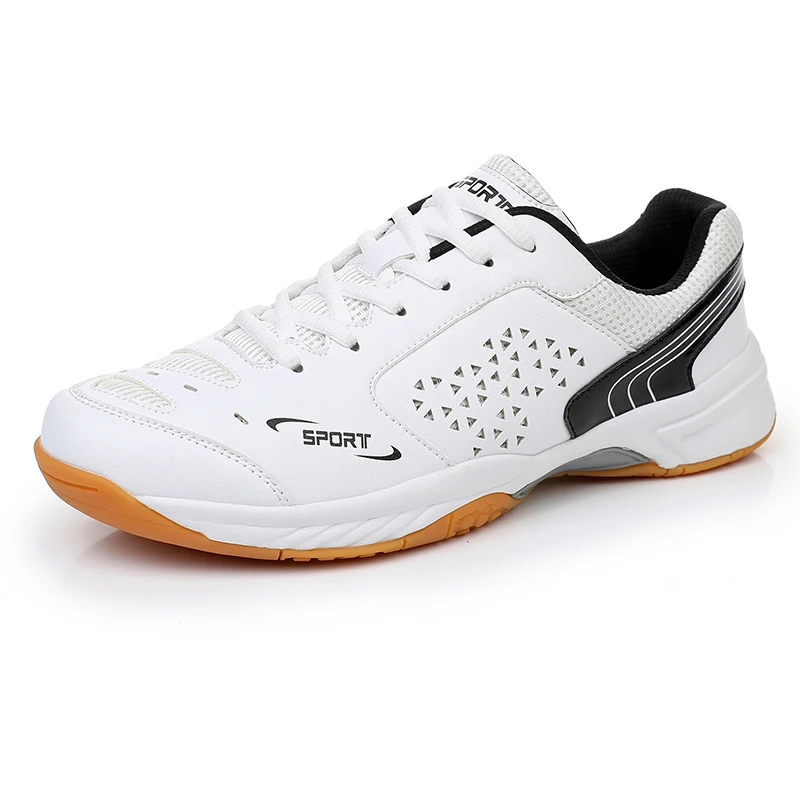 Unisex Men Women Badminton Squash Sports Shoes Ultra-light Rubber Sole Volleyball Tennis Training Sneakers Plus Size 47 48