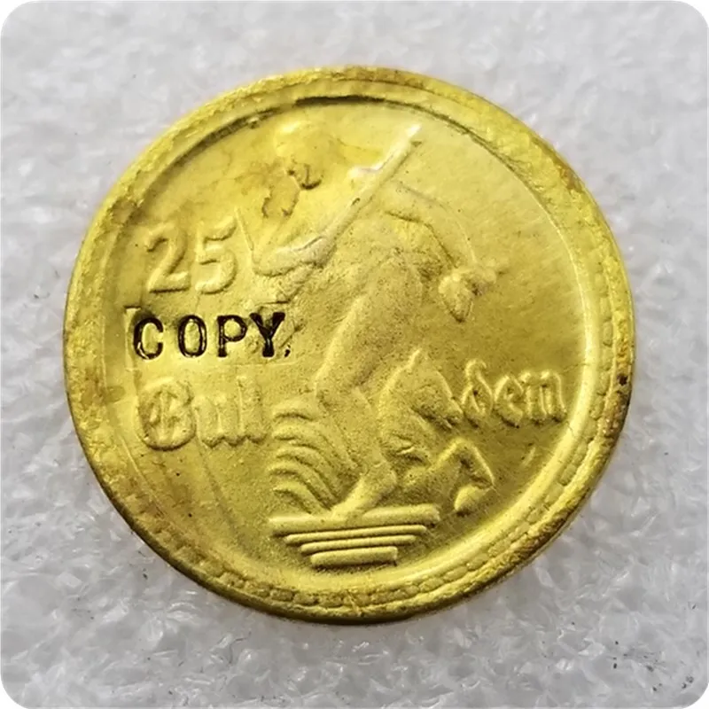 COPY REPLICA 1930 FREE CITY DANZING / GDANSK / 25 GULDEN GOLD COIN COPY