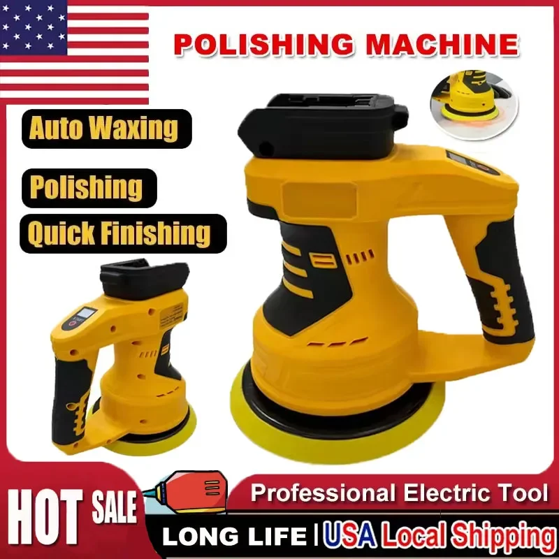 

Аккумуляторная полировальная машинка для авто Dewalt, 8 скоростей, регулируемая, для полировки, шлифовки, нанесения воска и герметизации, перезаряжаемая