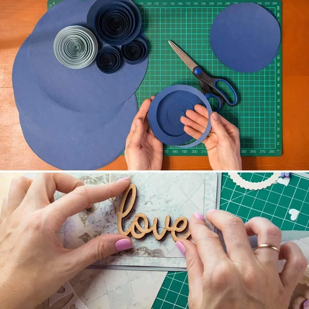 A3 A4 A5 PP Schneidematte für Arbeitstisch, Patchwork Schneidpad, Nähmatte, Manuell, DIY, Messer, Gravur, Leder Schneidebrett, Einseitige Unterlage Patchwork Schneidepad Multifunktionale Schneidematte Klingenmatte – Detail 7