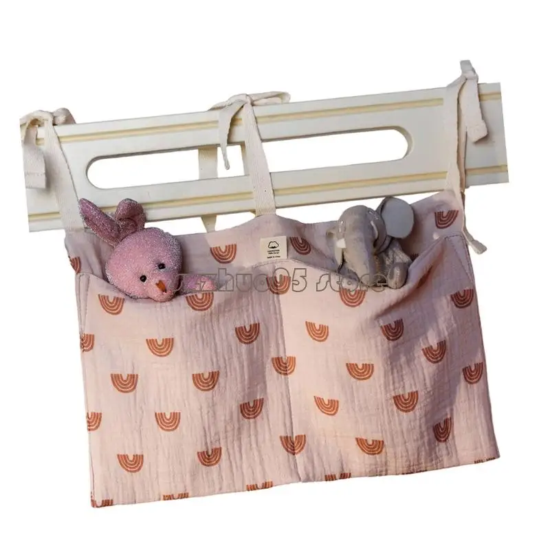 M3ge Cotton Baby Crib منظم تخزين معلقة