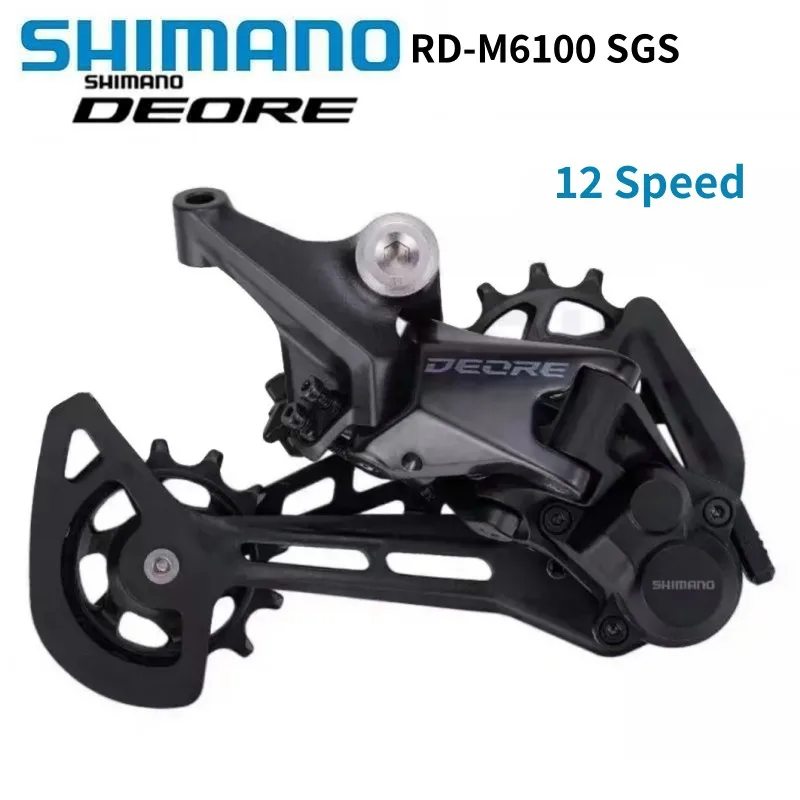 SHIMANO DEORE M6100 Rear Derailleur 12 Speed MTB For Mountain Bike RD-M6100-SGS Riding Parts Bicycle Accessories Original