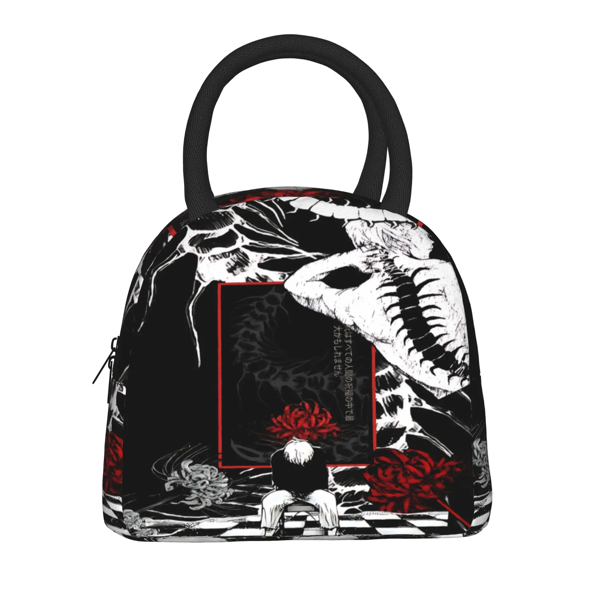 Halloween Tokyo Ghoul Kaneki Insulated Lunch Bag Insulation Bento Pack Rice Bag  bolsa Student Bento Lunch Handbag Insulation