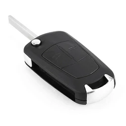 2 Buttons Flip Key Cover Fob Case Shell Black for Vauxhall/Opel Astra H 2004 2005 2006 2007 2008 2009 Corsa D Signium Vectra C