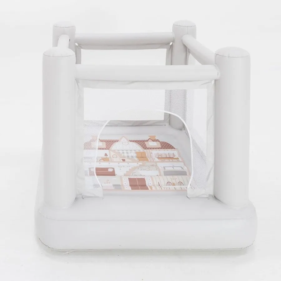 

PLAYSMOL Mini Dollhouse Inflatable Bounce House Indoor Jumping House for Toddlers Ages 36 Compact Bouncy Castle with Easy Setup