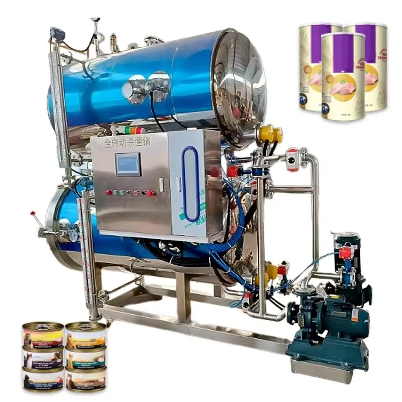 آلة تعقيم الأوتوكلاف للحمام المائي لعلبة الطعام للبيع