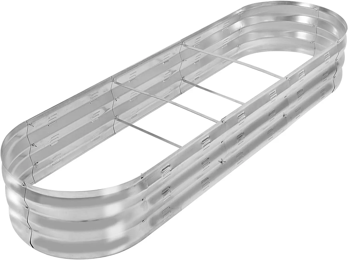 

Galvanized Metal Raised Garden Bed Planter Box for Plants, Vegetables, Flowers