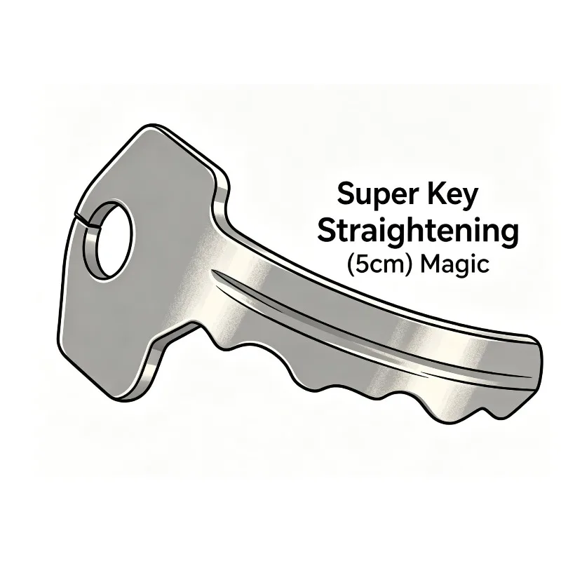 

Super Key Straightening (5cm) Psy Key Magic Tricks Professional Magician Close Up Illusions Gimmick Props Mentalism Mind Reading