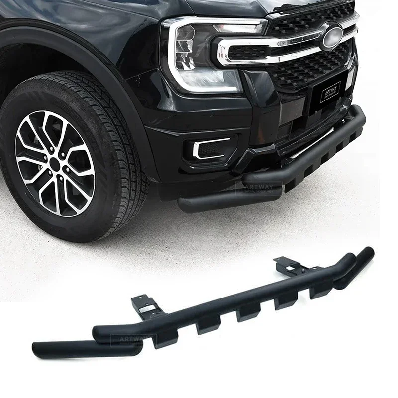 Voorbumper voor Ranger T6 T7 T8 T9, bumper, auto 4X4 accessoires voor Ford Ranger 2023 2024, Hilux Revo 16-24, Bull Bar, Naaktbalk