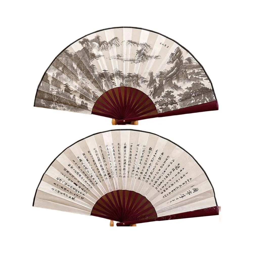 Chinese-Inspired Silk Wall Fan with Delicate Craftsmanship and Cultural Motifs Suitable for Modern Decor Settings