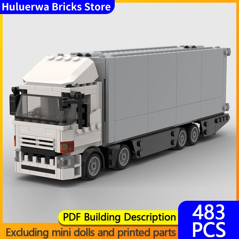 

Speed Racing Car Model MOC Building Bricks Fuso Wing Van Truck Modular Technology Children Holiday Gifts Assemble Toys Suit