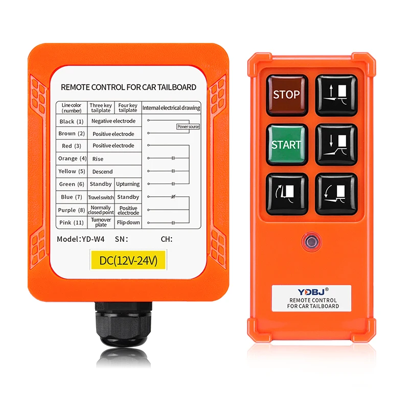

YD-W4 Mini Wireless Industrial Controller 4 Buttons Car Tail Lift Remote Control Switch Remote Control for Car Tailgate