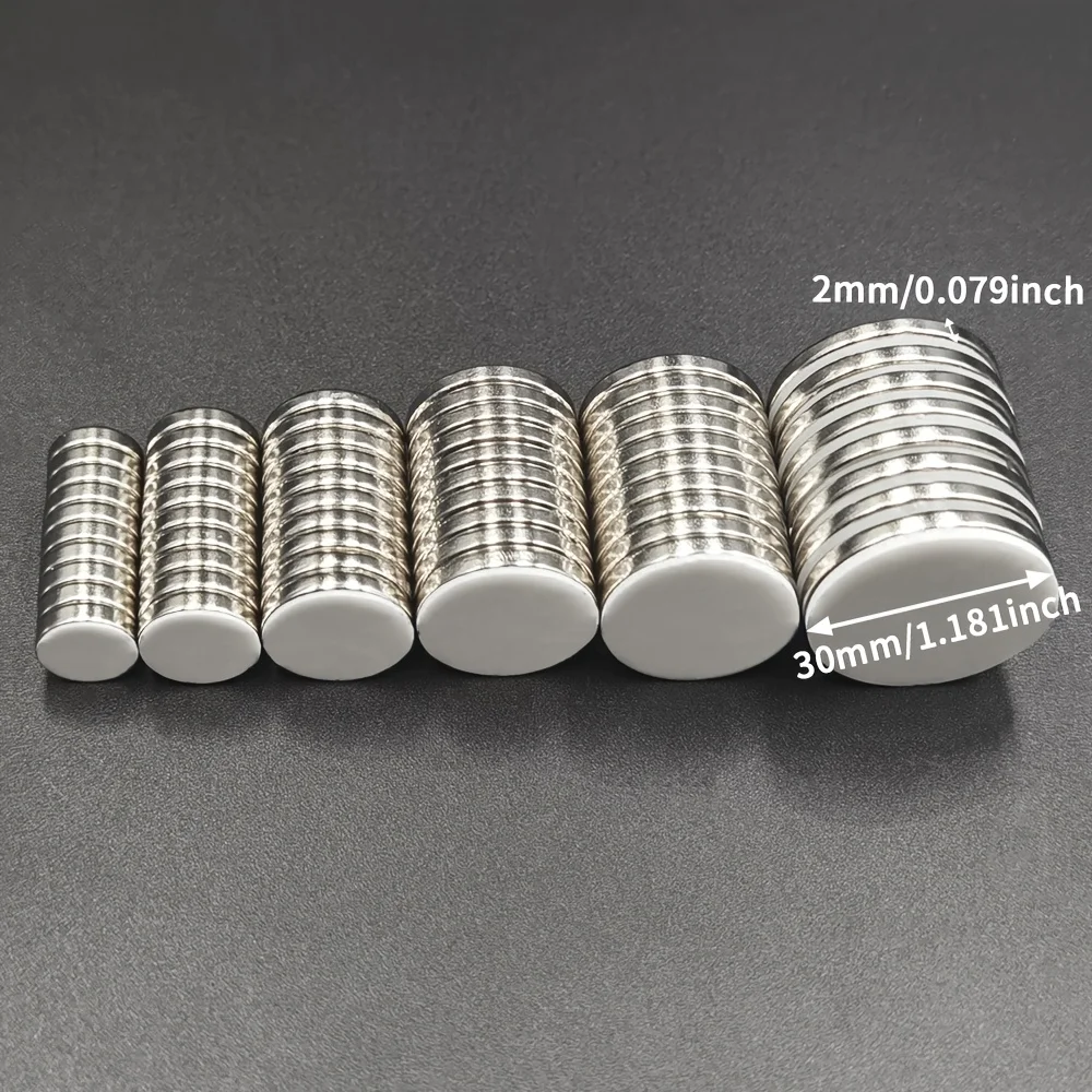 Powerful Magnet Round Neodymium Magnets with Double-Sided Adhesive Magnetic for Office Kitchen Fixation Multi-purpose DIY Craft image 3