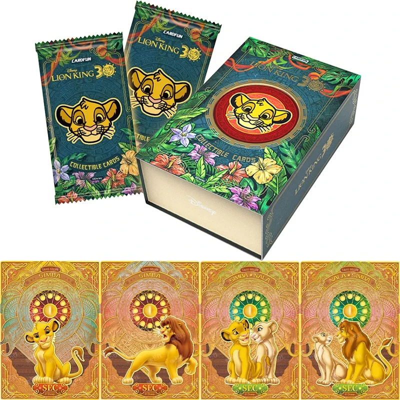 Card Fun Genuine Lion King Card 30th Anniversary Series Simba Nala Embroidery Limited Animation Role Collectible Cards Toy Gift