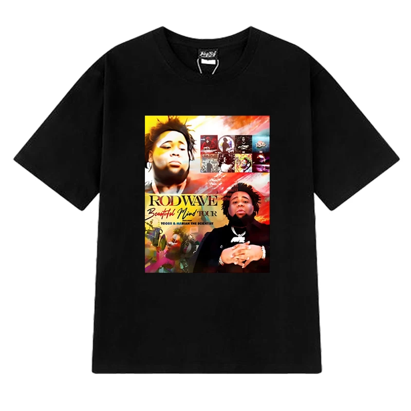 

Hot Rapper Rod Wave vintage Graphic T shirt 2025 Men Women Hip Hop Oversized short sleeve T-shirts Unisex 100% Cotton streetwear