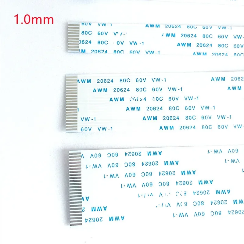 10PCS Flat Flexible Cable FFC FPC AWM 20624 80C 60V VW-1 FFC-0.5MM 1.0MM 4/5/6/8/10/12/14/16/18/20/24/26/30/32 Pin