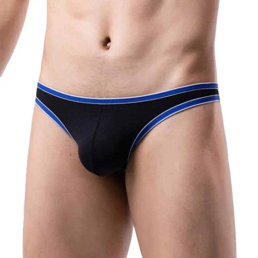 1pc Men\'s Sexy Jockstrap Pouch G-Strings T-Back Thongs Translucence Bikini Briefs Underwear Lingerie Man Panties