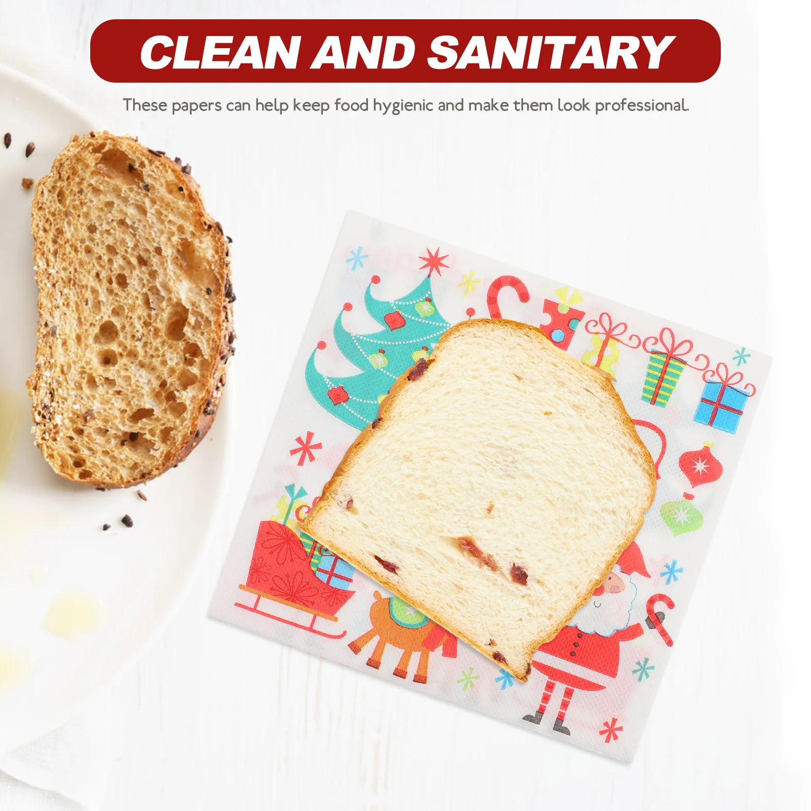 

40 Pcs Oil Blotting Paper Bread Packing Papers Cake Food Grade Wrapping Wedding Grease Proof Baking Sandwich Wrappers Burger