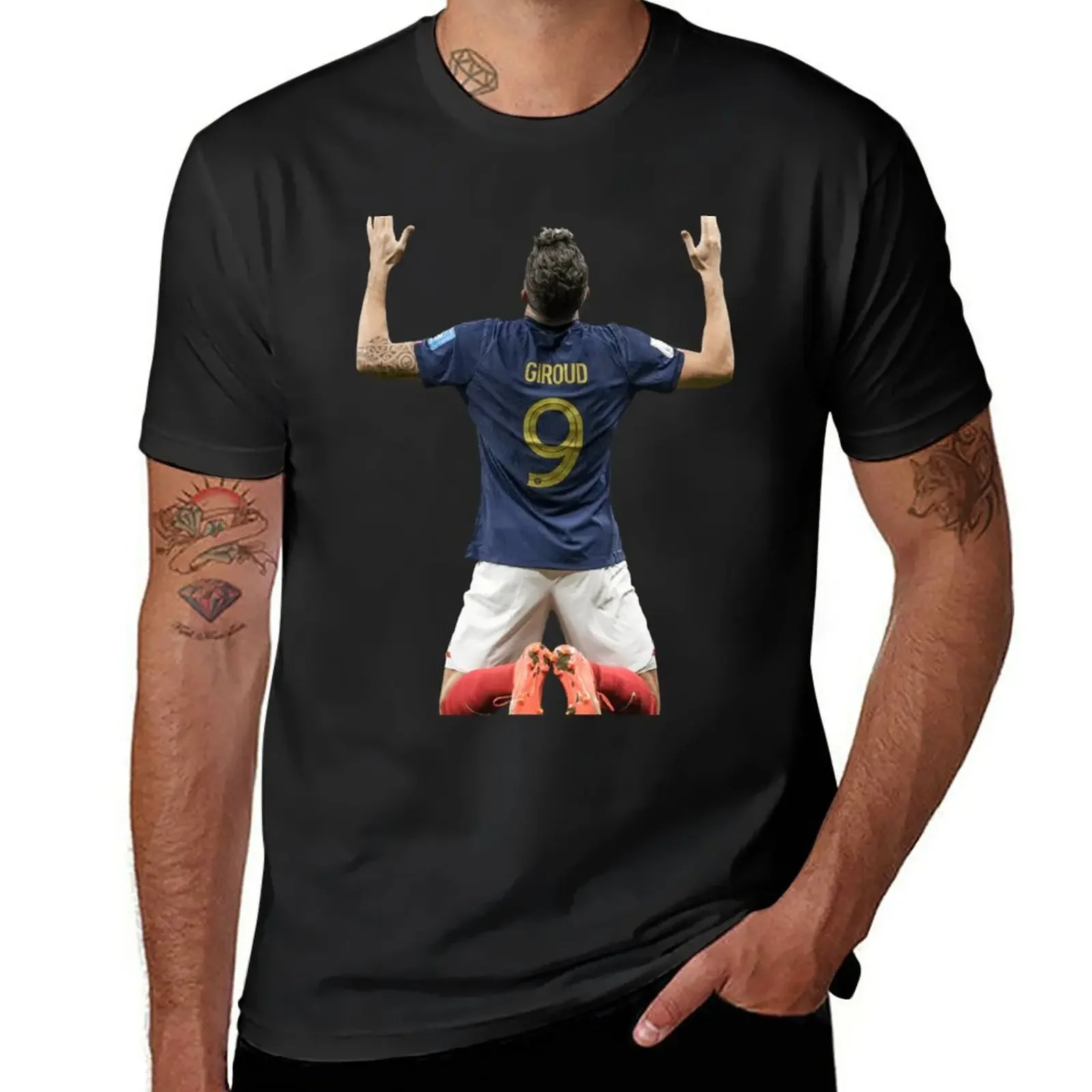 New Olivier Giroud T-Shirt vintage tshirt man summer clothes custom t shirt for men 2024 round neck new arrival anime clothes