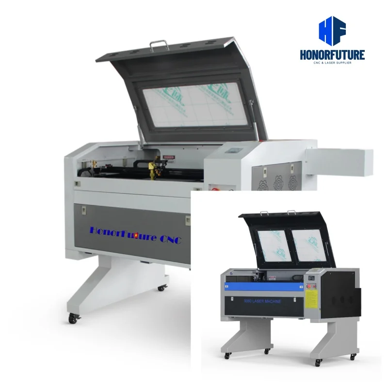 

Customizable 6090 CO2 Fiber Laser Engraving Cutting Machines 60W 80W for Wood Acrylic Plastic Rubber Stone Glass Leather Fabric