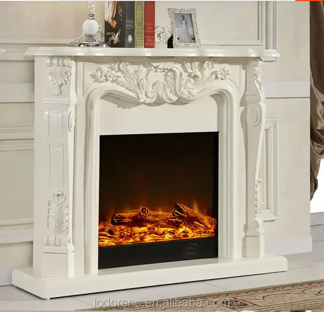 

Decorative Fire Flames With Fireplace Frame