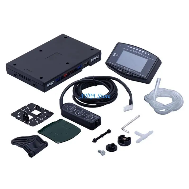 

U13C Multipurpose Automotive Meter Tracking Device with 10 Parameter Display Sequential Indicators and Warning System for Racing