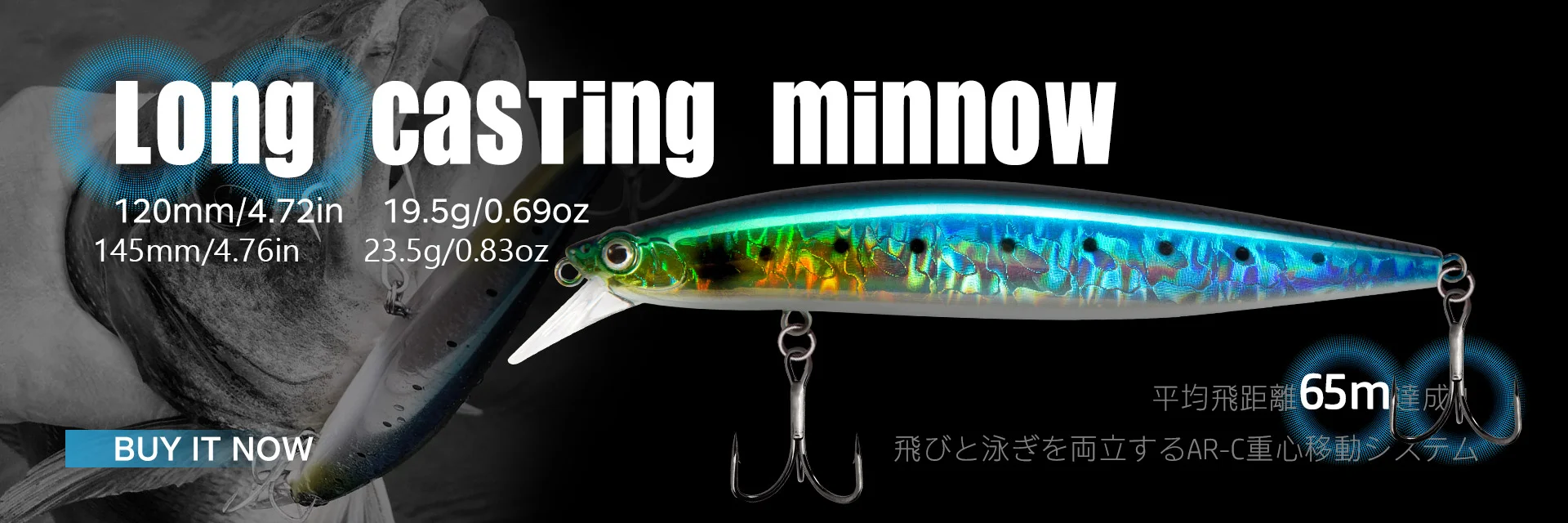 D1 Floating Minnow Fishing Lure Long Casting 120mm/20g 145mm/27g Artificial Hard Baits Wobbler Weight Slider System For Pike