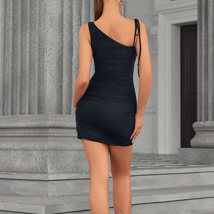 تنورة مثيرة غير متناظرة من حرير الحليب Me Dr عالية الخصر Bodycon ort بدون قماش بوليستر عالي الخصر