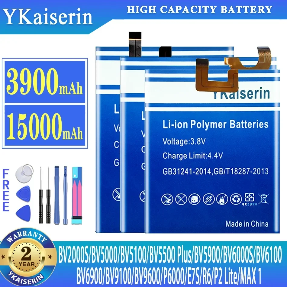 Battery For Blackview BV6000S BV5000 BV9600 BV5900 BV9100 P2Lite BV2000S MAX1 P6000 BV5100 E7S BV5500Plus BV6900 BV6100 R6