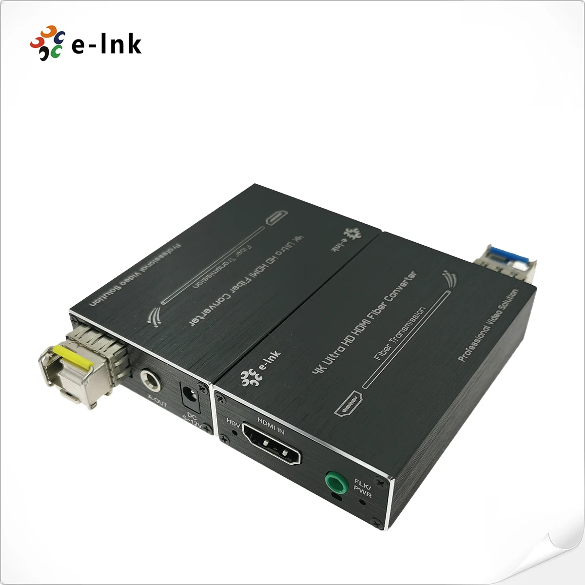 Micro Mini 4K  Fiber optic Extender with External Audio hd-mi to Fiber optical Media Converters