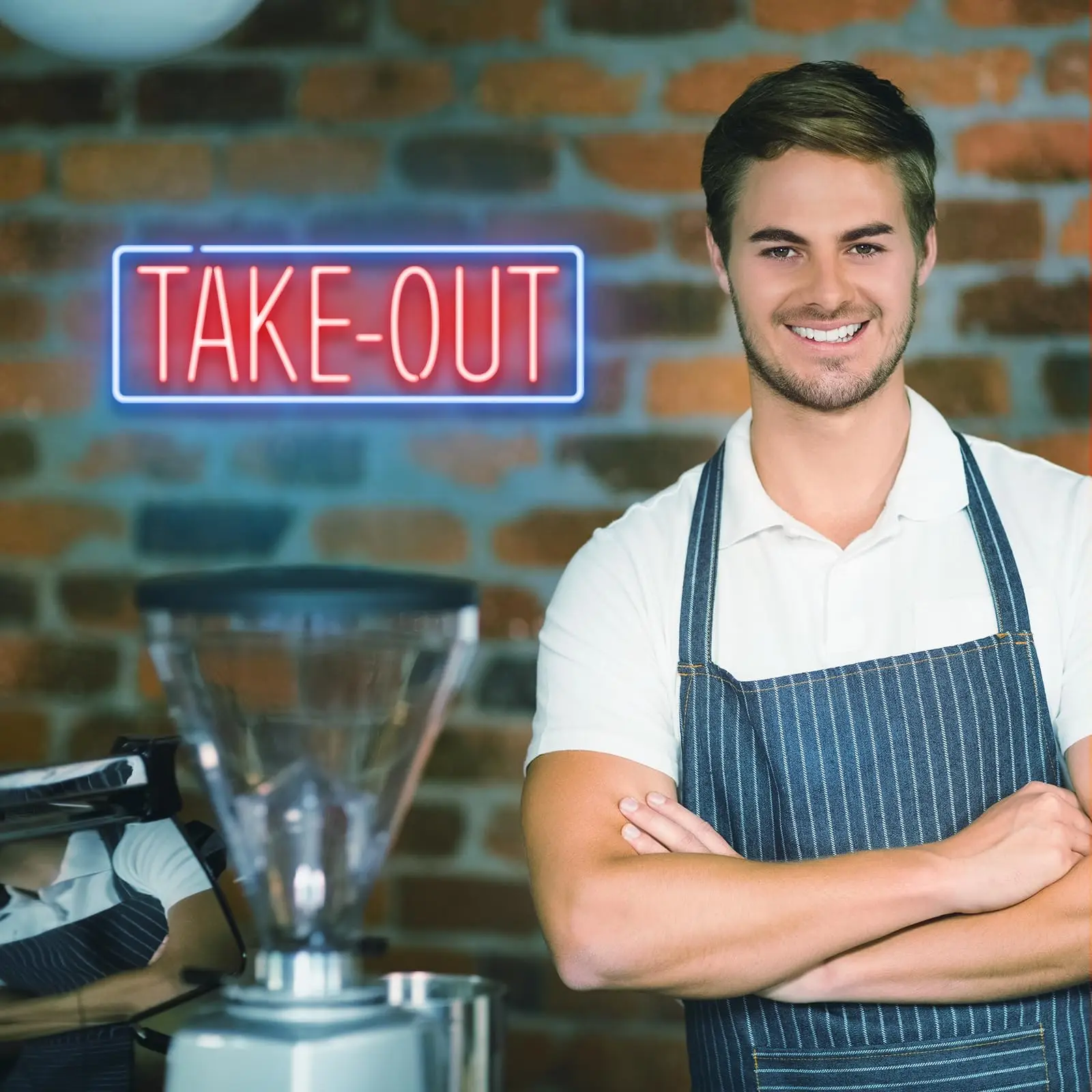 لافتة نيون Led - لافتة نيون Led لمتجر الأعمال للمطاعم والحانات والمقاهي تعمل بمنفذ USB، لافتة أعمال Led