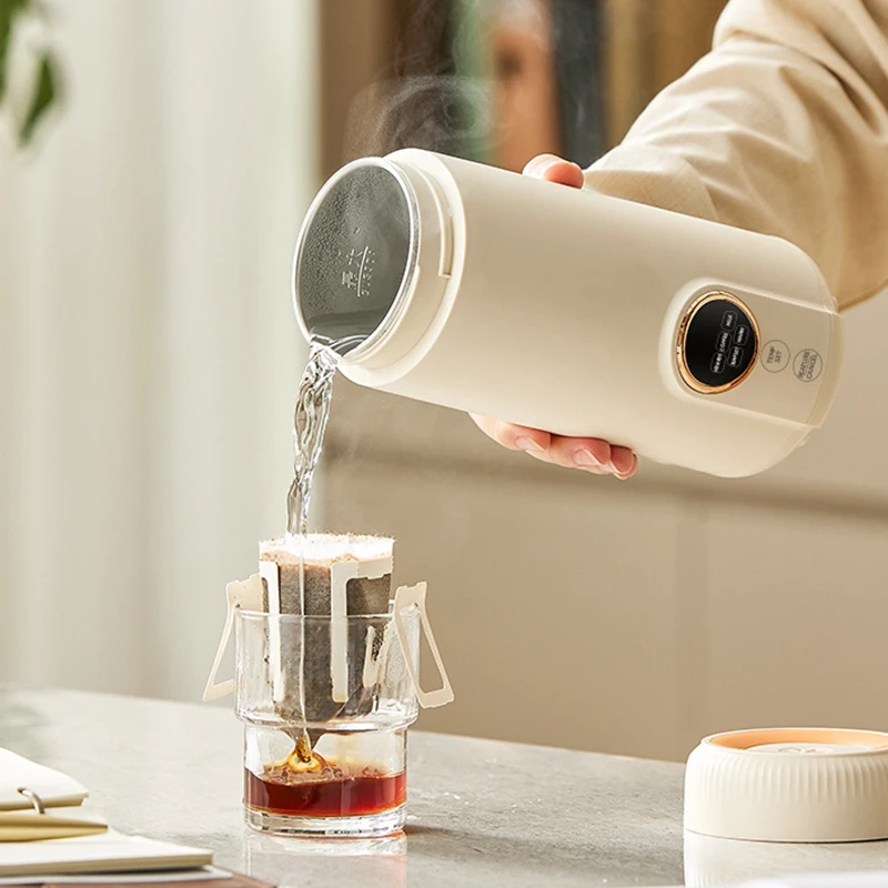 550ML Electric Kettle Portable Heating Cup Multifunction Boiled Water Pot Smart Teapot Adjustable Temperature Kettles 220V