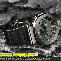 GA2100 CasiOak series metal strap for Casio G-SHOCK GM-2100 GA-2110 trend personalized modification stainless steel watch chain
