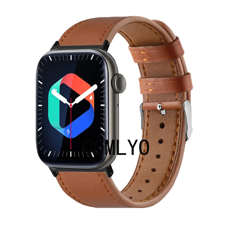 Band For COLMI P45 Strap Leather Smart watch Bands Soft Sports Bracelet Replacement Screen Protector film