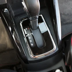 For Ford Ecosport 2013 - 2024 AT ABS Chrome Car Console Gear Shift Panel Frame Sticker Cover Trim Interior Accessories
