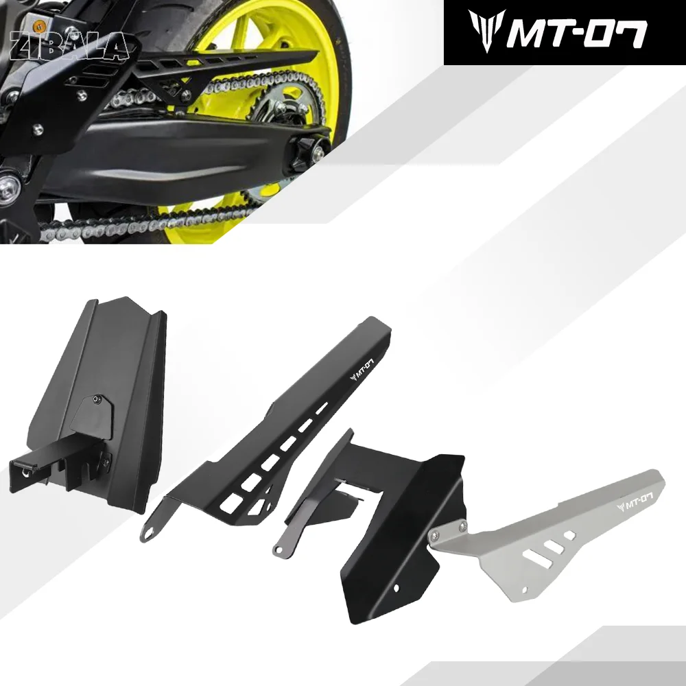 For Yamaha MT-07 / MT07 Tracer 7 / GT YZF R7 Tracer 700X SR700 2013-2024 Motorcycle Accessories Chain Cover Kit With Rear Fender