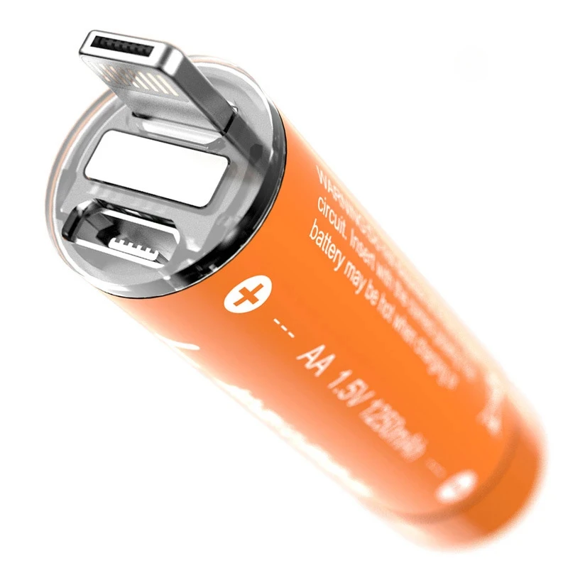 

Литиевая аккумуляторная батарея AA 1.5V для телефонов, USB-перезаряжаемая, для электронных устройств