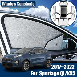 Car Sunshades For Kia Sportage Accessories QL KX5 2017~2022 2021 Windshield Anti-UV Visor Sun Blinds Cover Interior Auto Parts