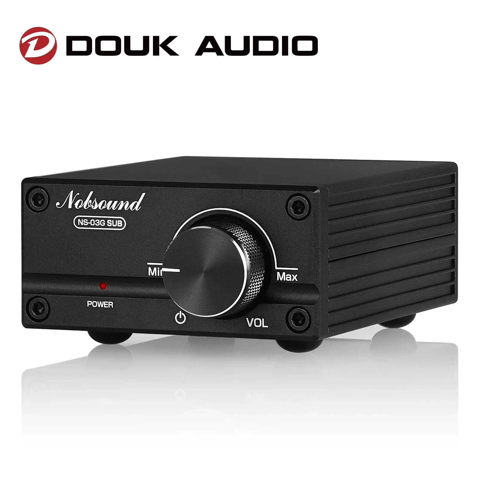 Douk Audio NS-03G Mini 100W Subwoofer / Full Frequency Mono Channel TPA3116 Digital Amplifier Desktop Audio Power Amp