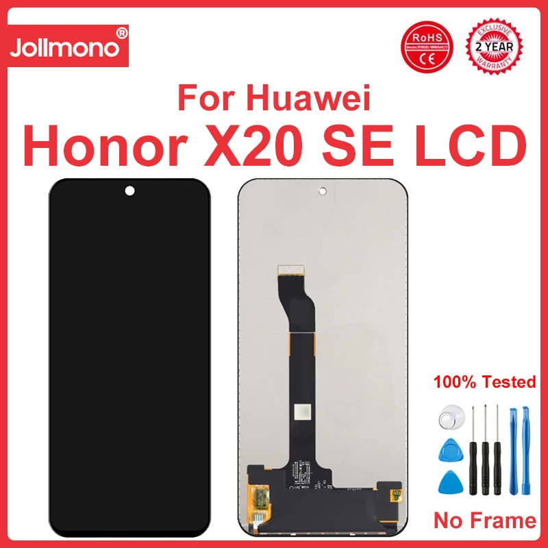 6.6'' For Honor X20 SE LCD Display Touch Screen Digitizer Assembly for Honor X20 SE Display With Frame Replacemet