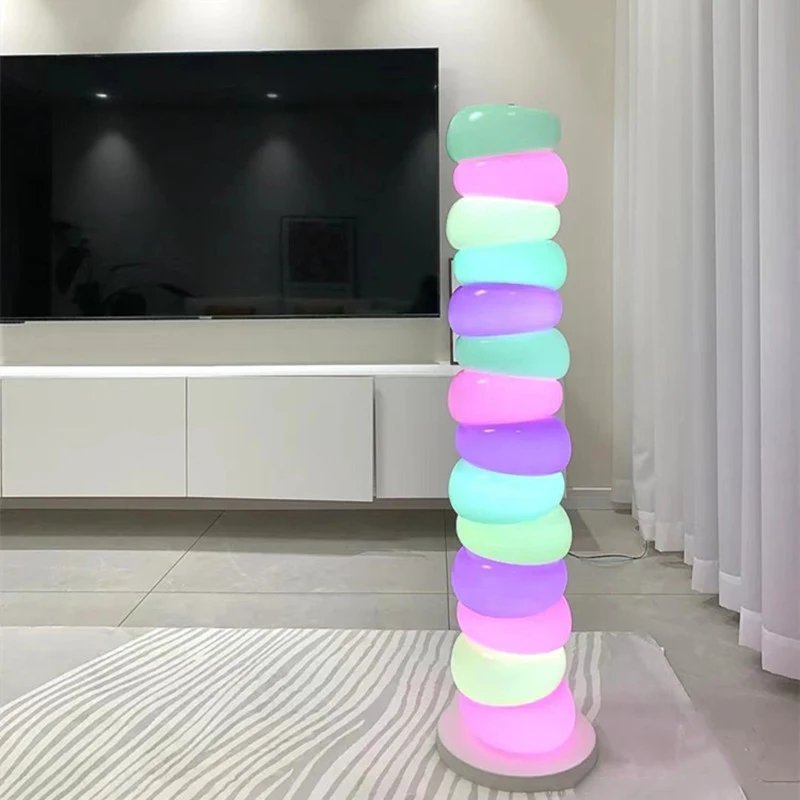 DEBBY lampu lantai anak-anak Nordic warna Modern keluarga ruang tamu kamar tidur kreativitas LED suasana dekoratif