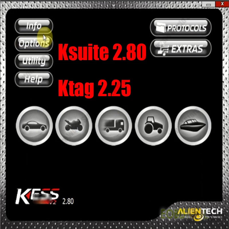 

Ksuite 2.80 KTAG 2. 25software work with KE SS V2 V5.017 for Cars/Trucks/Bikes/Tractros optimized running speed improved wake up