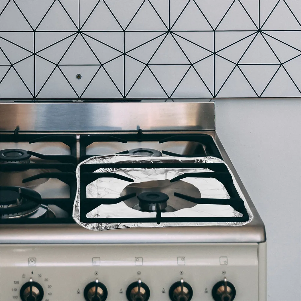 100pcs-gas-stove-burner-covers-aluminum-foil-stove-protector-disposable-oil-proof-liners-easy-clean-adjustable-size-for-kitchen