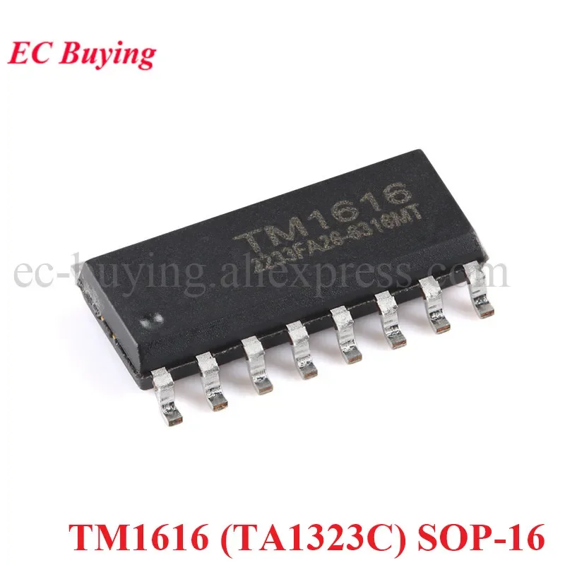 10/1pcs TM1616 (TA1323C) SOP-16 1616 SOP16 LED Drive Control IC Chip New Original