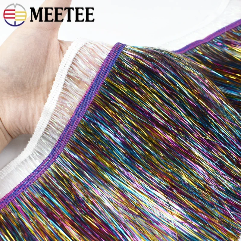 5/10M 10/15/20cm Meetee Fringe Tassels Bag Sequin Fringes for Curtain Wedding Dress Decorative Trimmings Sewing Ribbon Accessory